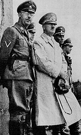 Hitler with Heinrich Himmler, chief of the SS